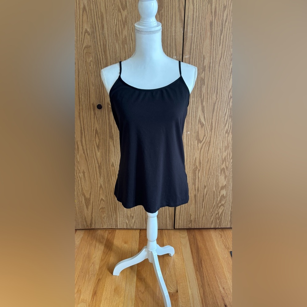 Time and Tru Elegant Black Camisole